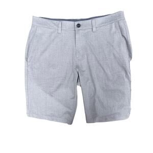 Travis Mathew Shorts Mens 34 Gray Flat Front Stretch